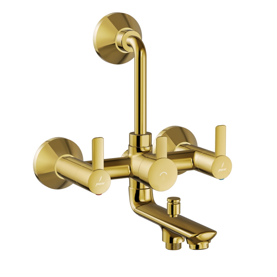 صورة Bath & Shower Mixer 3-in-1 System - Gold Bright PVD