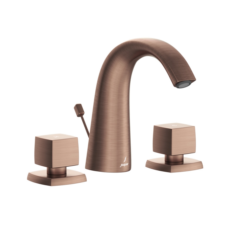 Picture of Mitigeur lavabo 3 trous avec vidage Popup - Cuivre antique