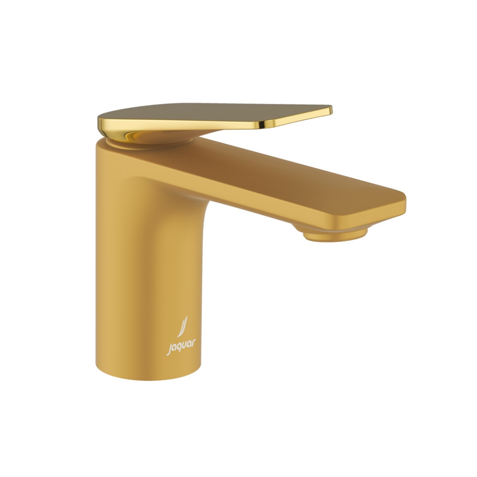 Picture of Single Lever Basin Mixer - Lever: Gold Bright PVD | Body: Gold Matt PVD