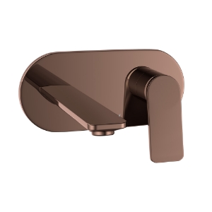 Picture of Exposed Parts of Single Lever Built-in In-wall Manual Valve - Blush Gold Bright PVD