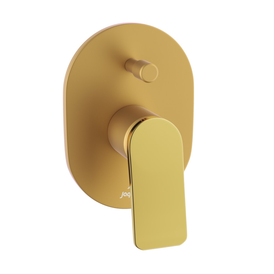 Picture of Single Lever In-wall Diverter - Lever: Gold Bright PVD | Body: Gold Matt PVD