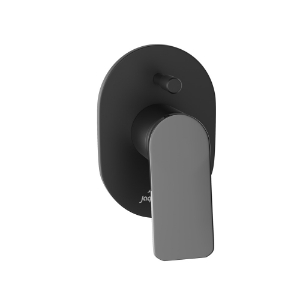 Picture of Exposed Part Kit of Single Lever Hi Flow In-wall Diverter - Lever: Black Chrome | Body: Black Matt