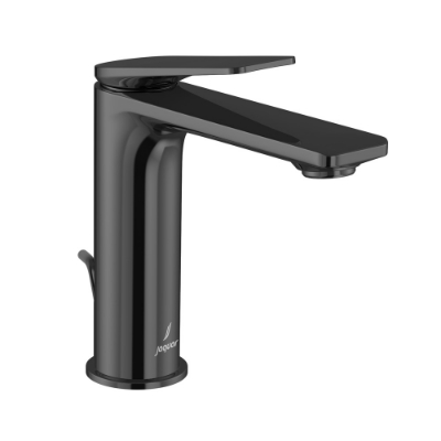 Picture of Single Lever Extended Basin Mixer with Popup Waste - Black Chrome