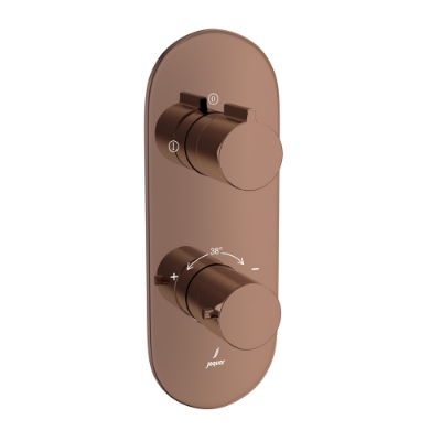 Picture of Aquamax Thermostatic Shower Mixer - Blush Gold Bright PVD