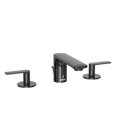 Picture of 3-Hole Basin Mixer with Popup Waste System - Black Chrome