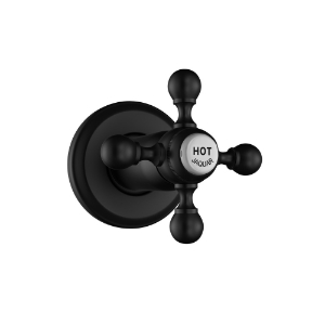 Picture of In-wall Stop Valve Hot Only - Black Matt