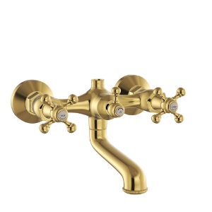 Picture of Bath & Shower Mixer with Telephone Shower Crutch - Black Chrome