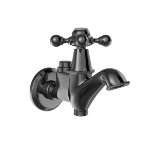 Picture of Two Way Bib Tap - Black Chrome
