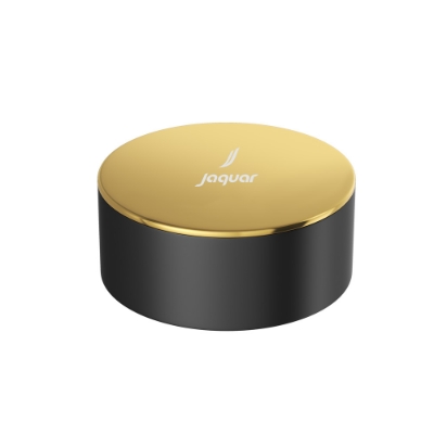Picture of Deck Mounted Stop Valve Hot Only - Lever: Gold Matt PVD | Body: Black Matt