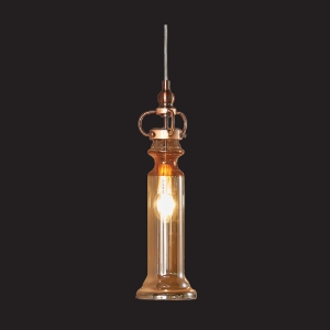Picture of 1 Light Cognac Glass Pendant