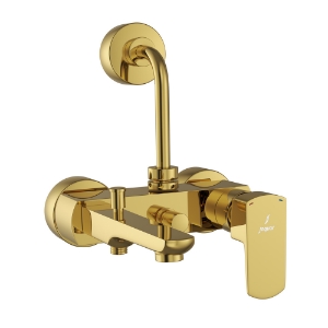 Picture of Single Lever Bath & Shower Mixer 3-in-1 System - Gold Bright PVD