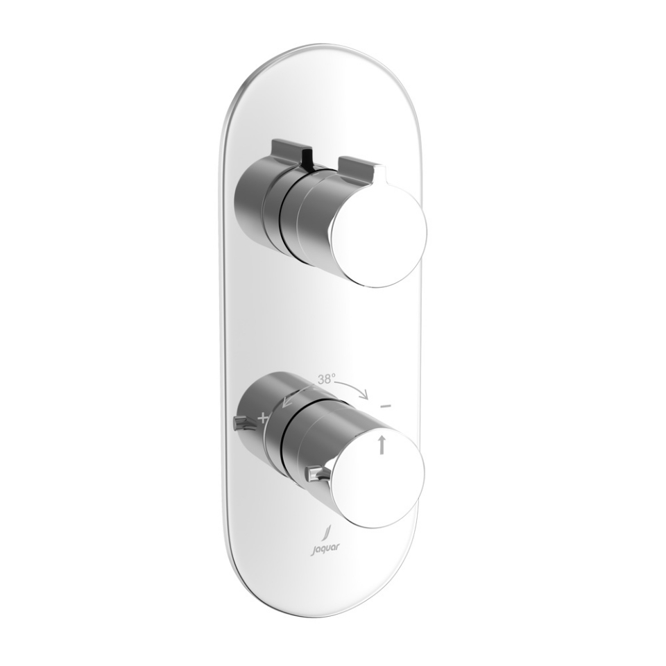 Picture of Aquamax exposed part kit of thermostatic shower mixer - Chrome
