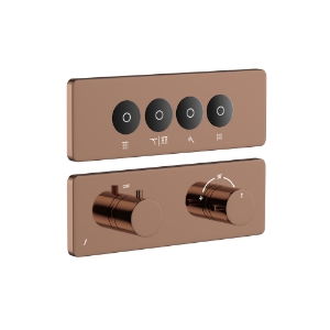 Picture of Exposed Part Kit of CLOUD Touch Shower System with 4 outlets - Blush Gold Bright PVD