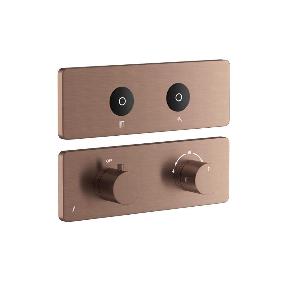 Picture of Exposed Part Kit of CLOUD Touch Shower System with 2 outlets - Antique Copper
